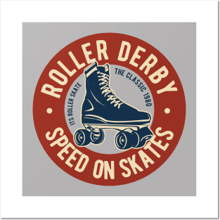 Roller Derby - Speed On Skates Posters and Art